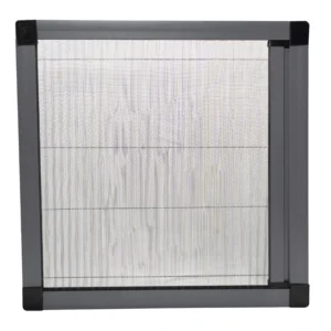 Dark Grey Powder Coated Retractable Aluminium Mesh